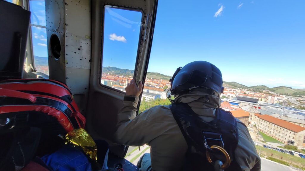 slika iz helikopterja, nad mestom Maribor